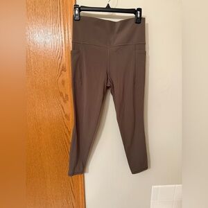 Athleta Cropped Brown leggings